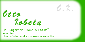 otto kobela business card